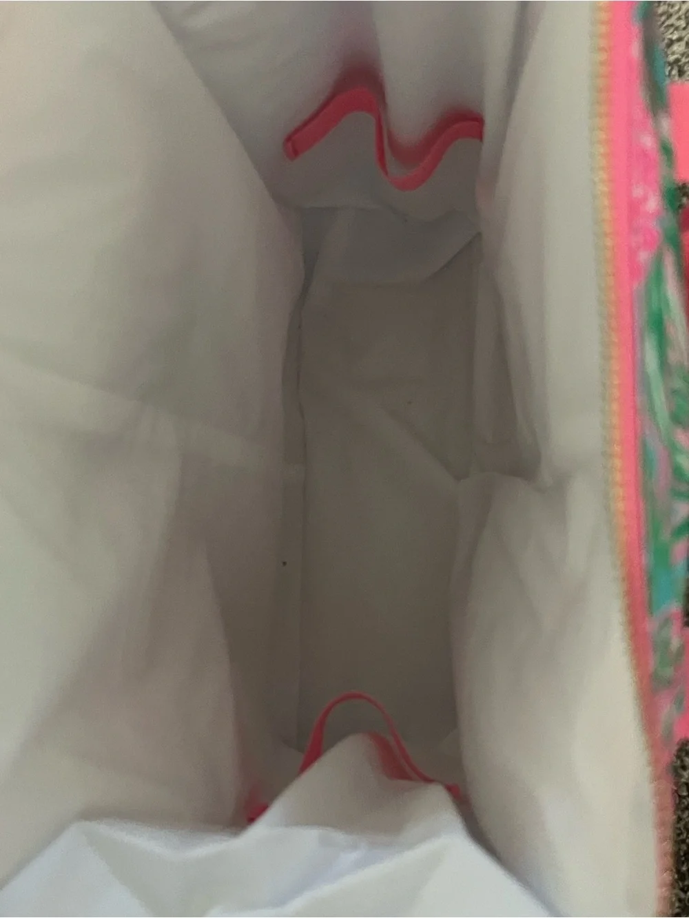 Lilly Pulitzer Pink & Green Tropical Floral Print Backpack Cooler